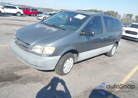 2000 Toyota Sienna Le из США, поврежденный, VIN 4T3ZF13C1YU270606